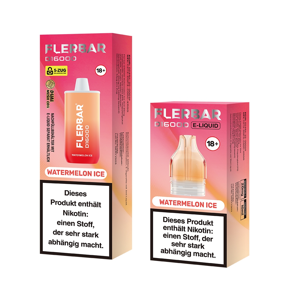 Flerbar D16000 - Watermelon Ice