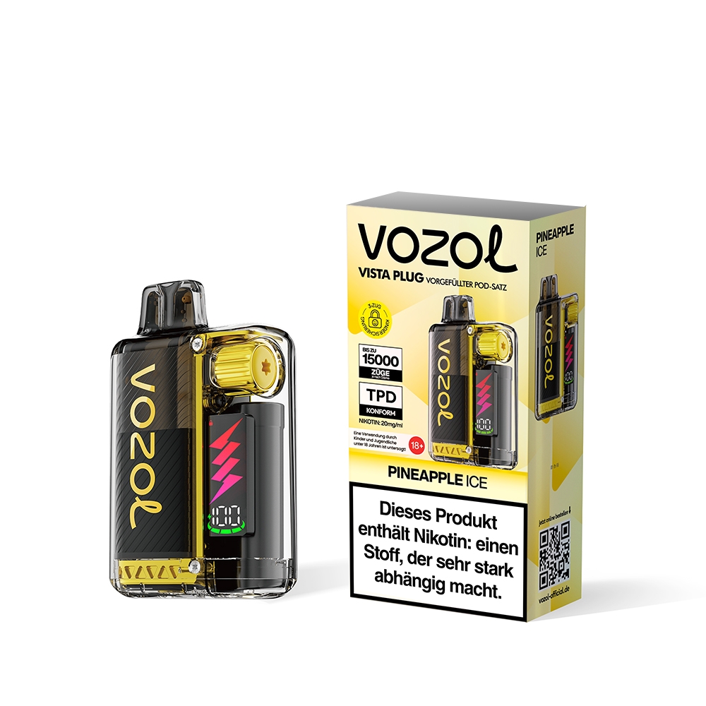 Vozol Vista Plug 15000 - Pineapple Ice