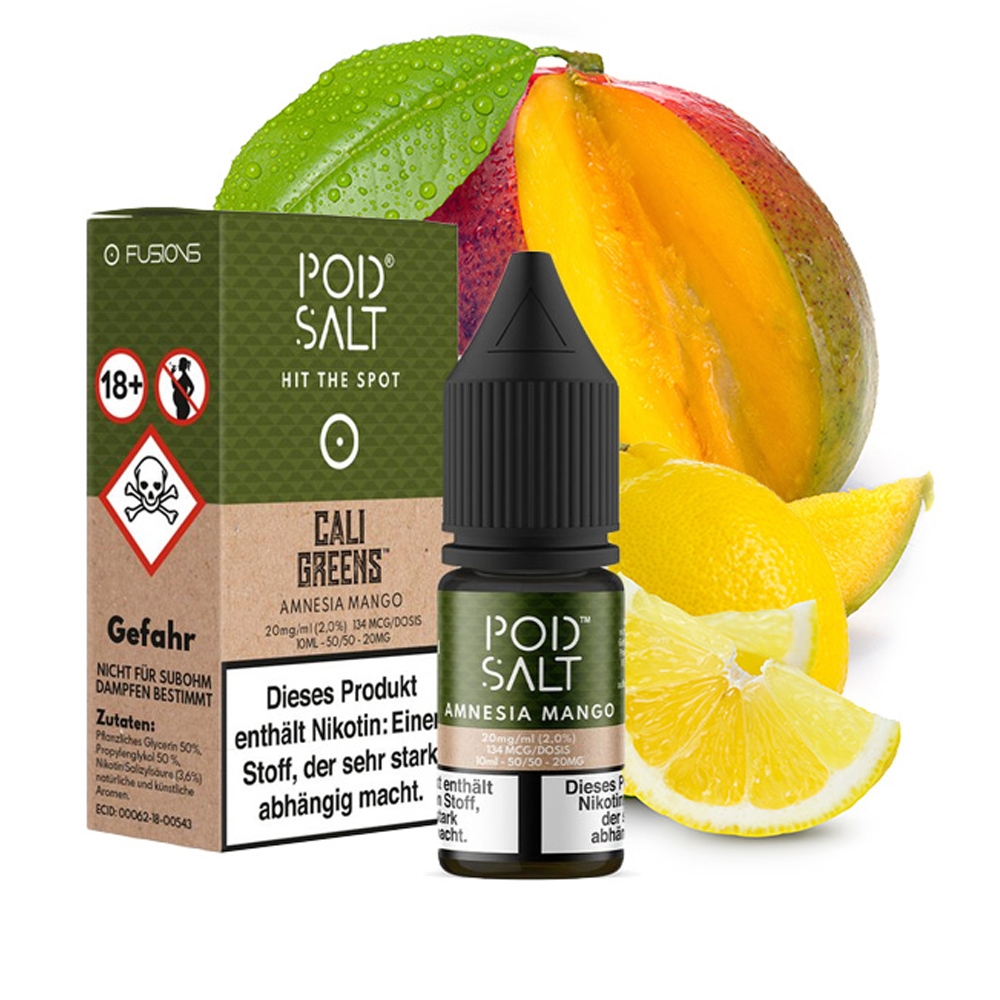 POD SALT Fusion Liquid 20mg - Amnesia Mango
