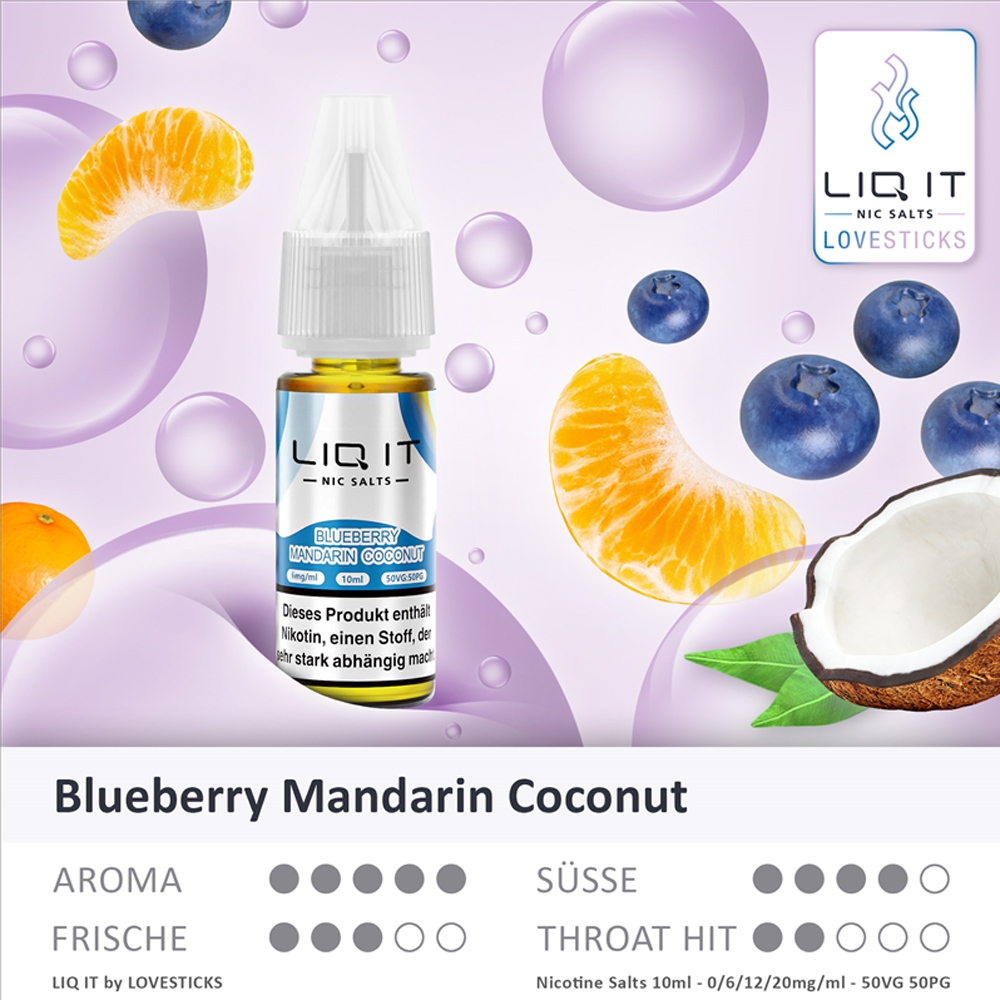 Lovesticks LIQ IT 20mg - Blueberry Mandarin Coconut 