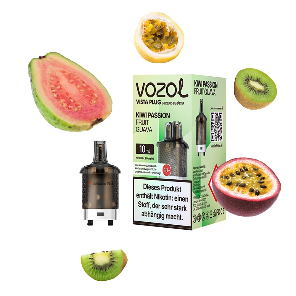 Vozol Vista Plug Pod 10ml - Kiwi Passion Fruit Guava
