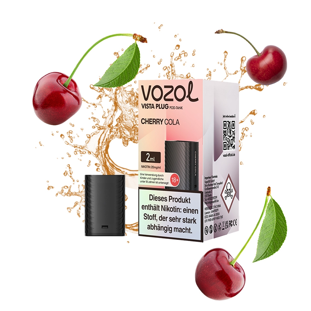 Vozol Vista Plug Verdampfer Pod 2ml - Cherry Cola