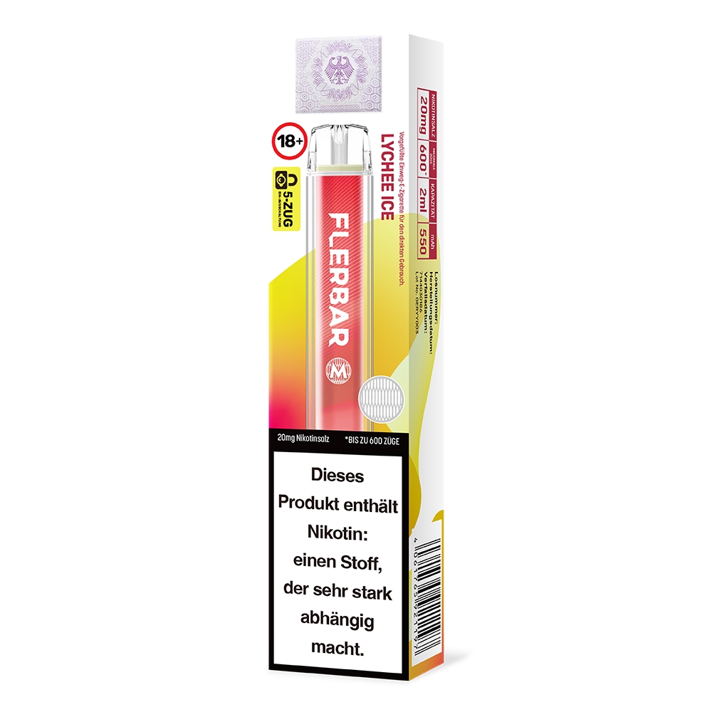 Flerbar M E-Shisha 600 - Lychee Ice 20mg