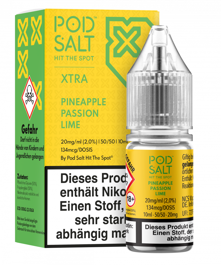 POD SALT XTRA Liquid 20mg - Pineapple Passion Lime