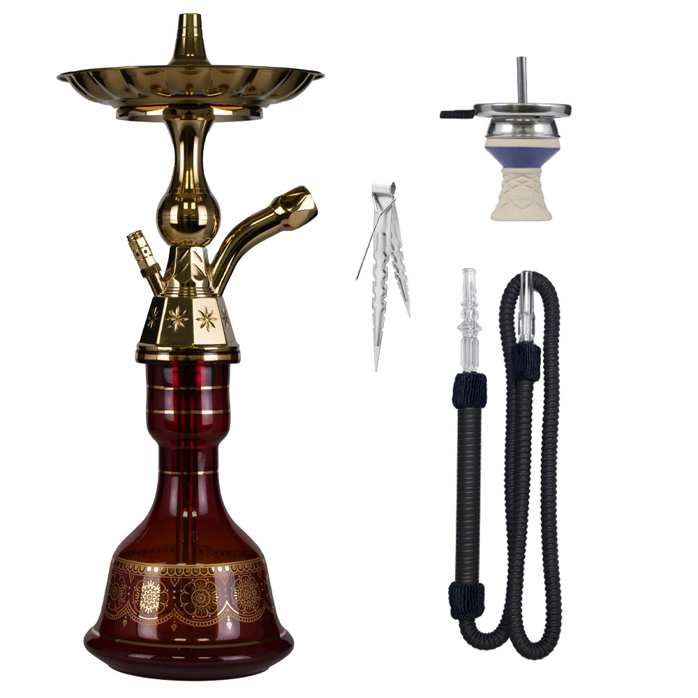 Luna Hookah Small Tradi - Deep Red
