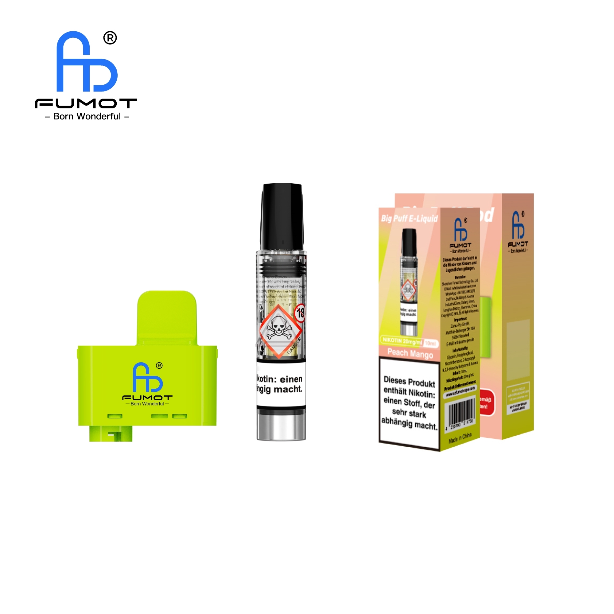 RandM Tornado Big Puff Pod Set - Peach Mango