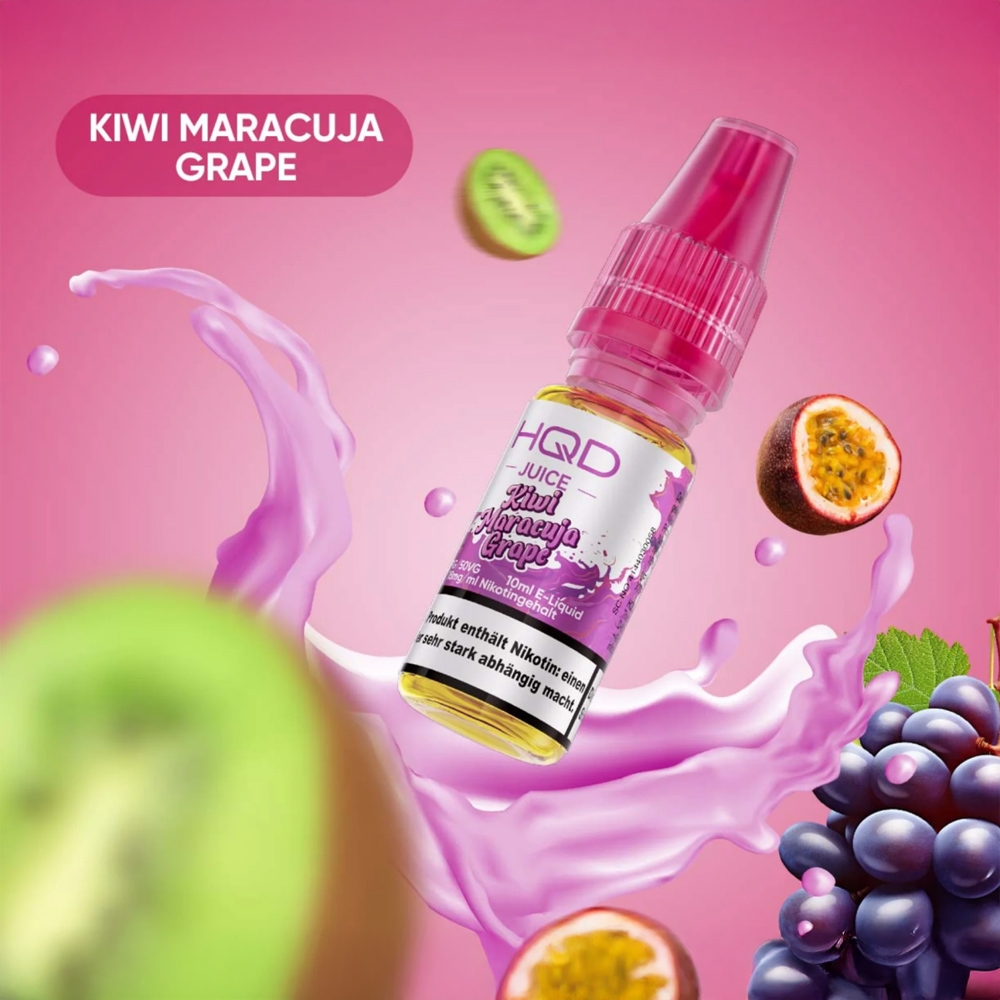 HQD Juice 18mg Liquid - Kiwi Maracuja Grape