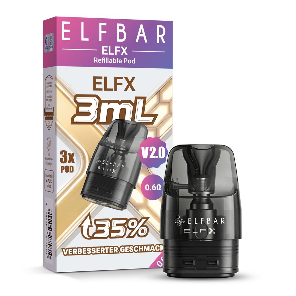 Elfbar ELFX V2 Refillable Pod 3ml - 0,6 Ohm (3stk)