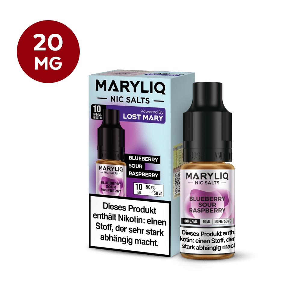 MARYLIQ Nikotinsalz Liquid 20mg - Blueberry Sour Raspberry