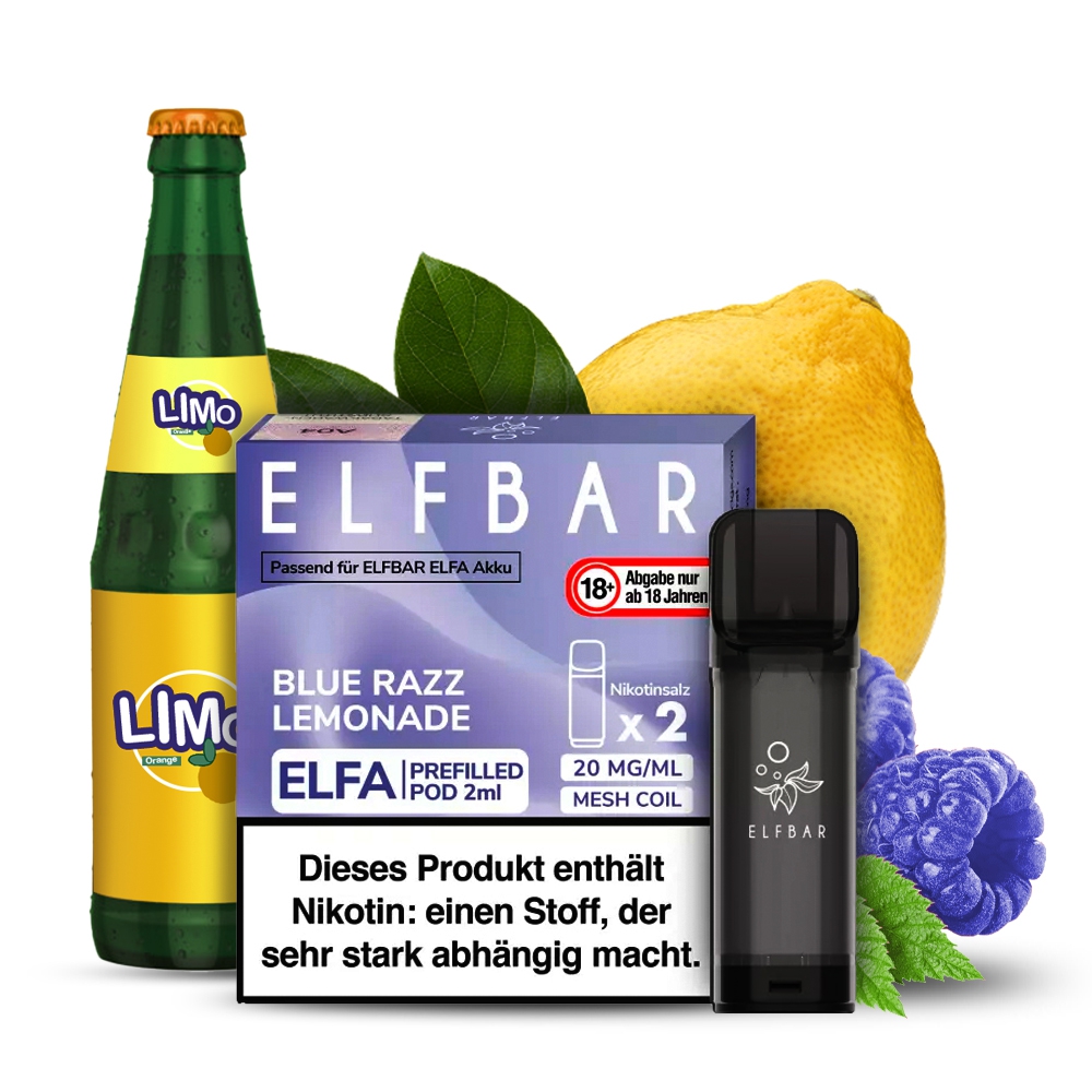 Elfbar ELFA POD (2stk) - Blue Razz Lemonade 20mg