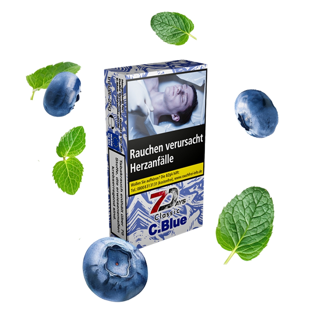 7 Days Tabak Classic 25g - C.Blue