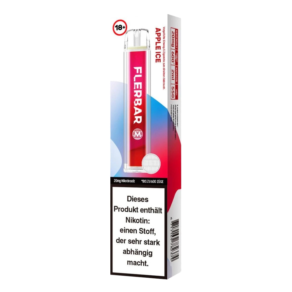Flerbar M E-Shisha 600 - Apple Ice 20mg