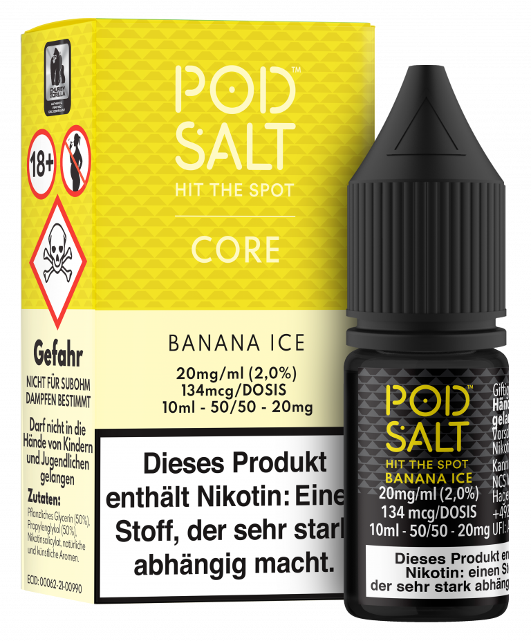 POD SALT Core Liquid 20mg - Banana Ice