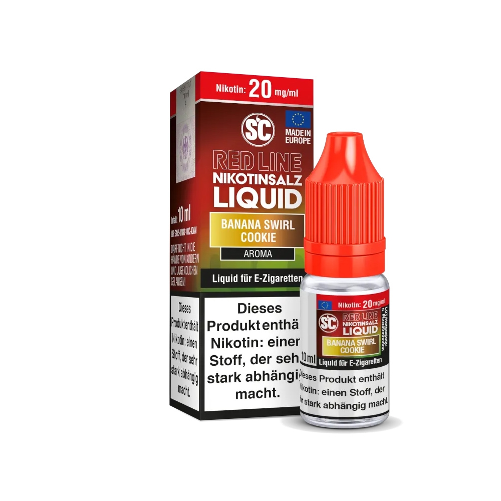 SC Red Line Nikotinsalz Liquid 20mg - Banana Swirl Cookie