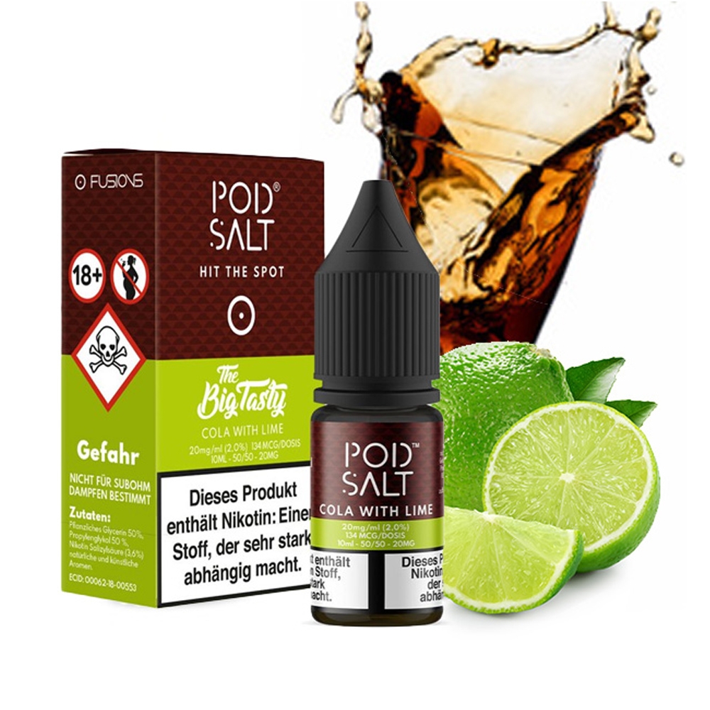 POD SALT Fusion Liquid 20mg - Cola with Lime