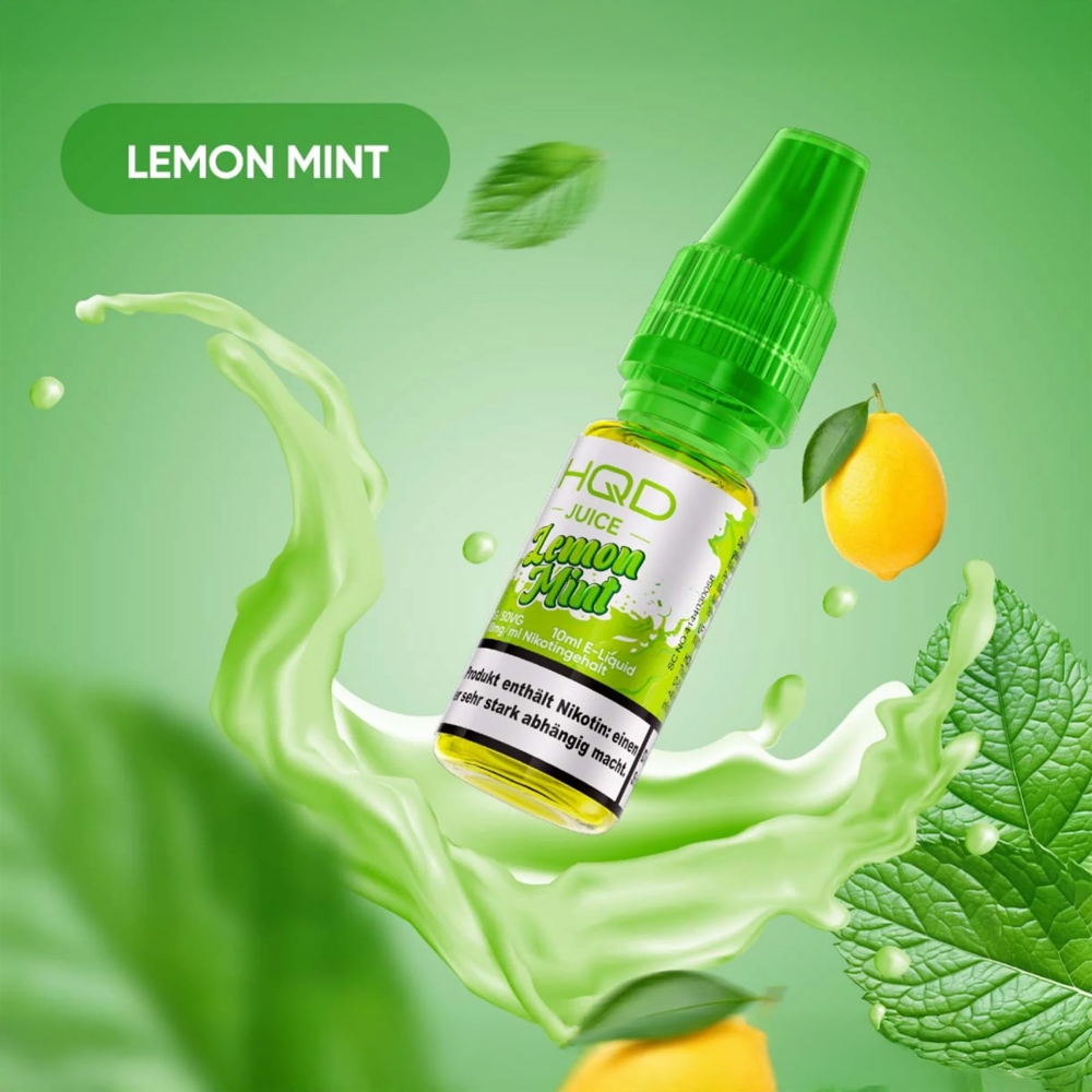HQD Juice 18mg Liquid - Lemon Mint