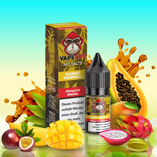 VapeApe Nic Salt Liquid 20mg - Mango Tropical 