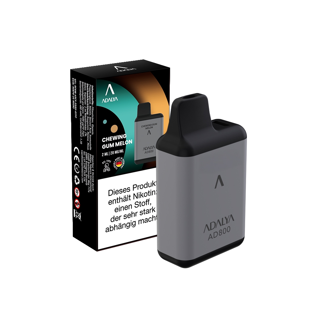 Adalya AD800 Vape - Chewing Gum Melon 20mg