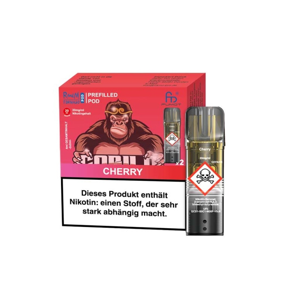 RandM Tornado Pods (2stk) 20mg - Cherry