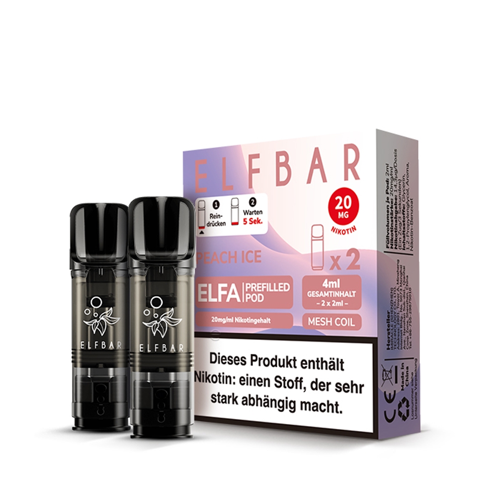 Elfbar ELFA POD (2stk) - Peach Ice 20mg