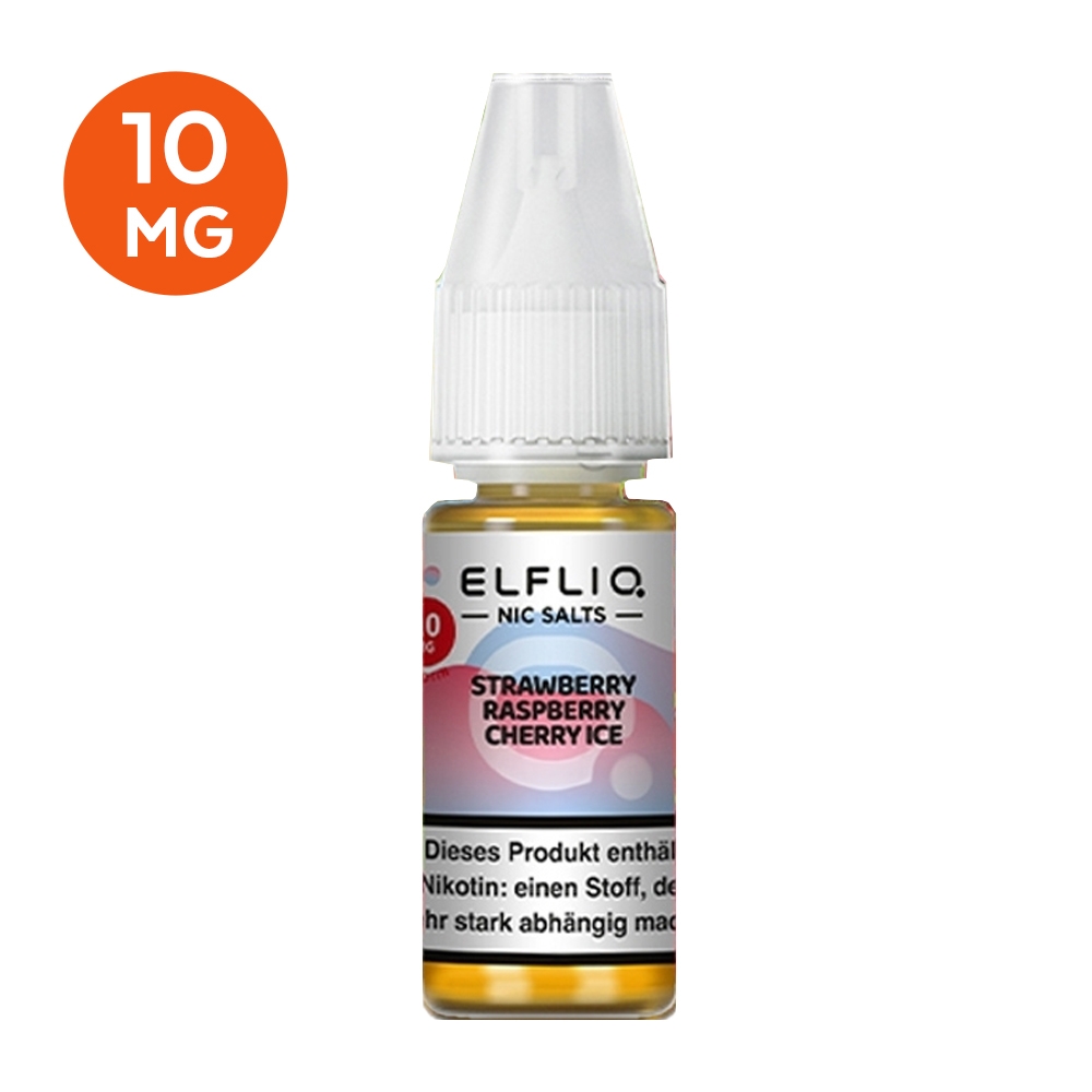ELFLIQ Nikotinsalz Liquid 10mg - Strawberry Raspberry Cherry Ice