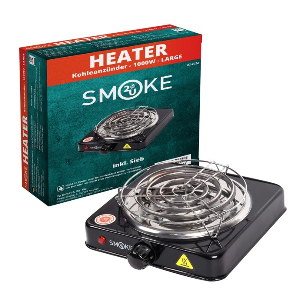 Smoke2u Kohleanzünder - Hot Plate 1000W