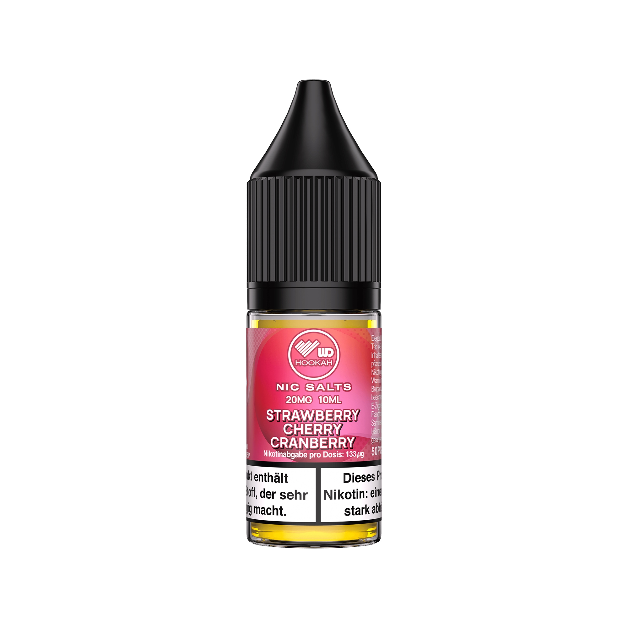 WD Hookah NicSalt 20mg - Strawberry Cherry Cranberry
