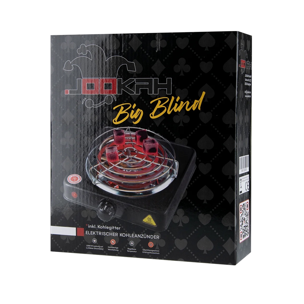 Jookah Elektrische Kohleanzünder Big Blind mit Schutzgitter 1000W