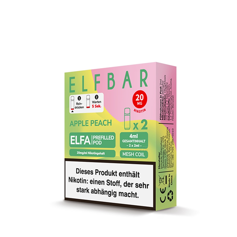 Elfbar ELFA POD (2stk) - Apple Peach 20mg