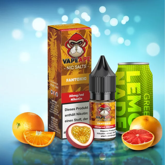 VapeApe Nic Salt Liquid 20mg - Fantoxic 