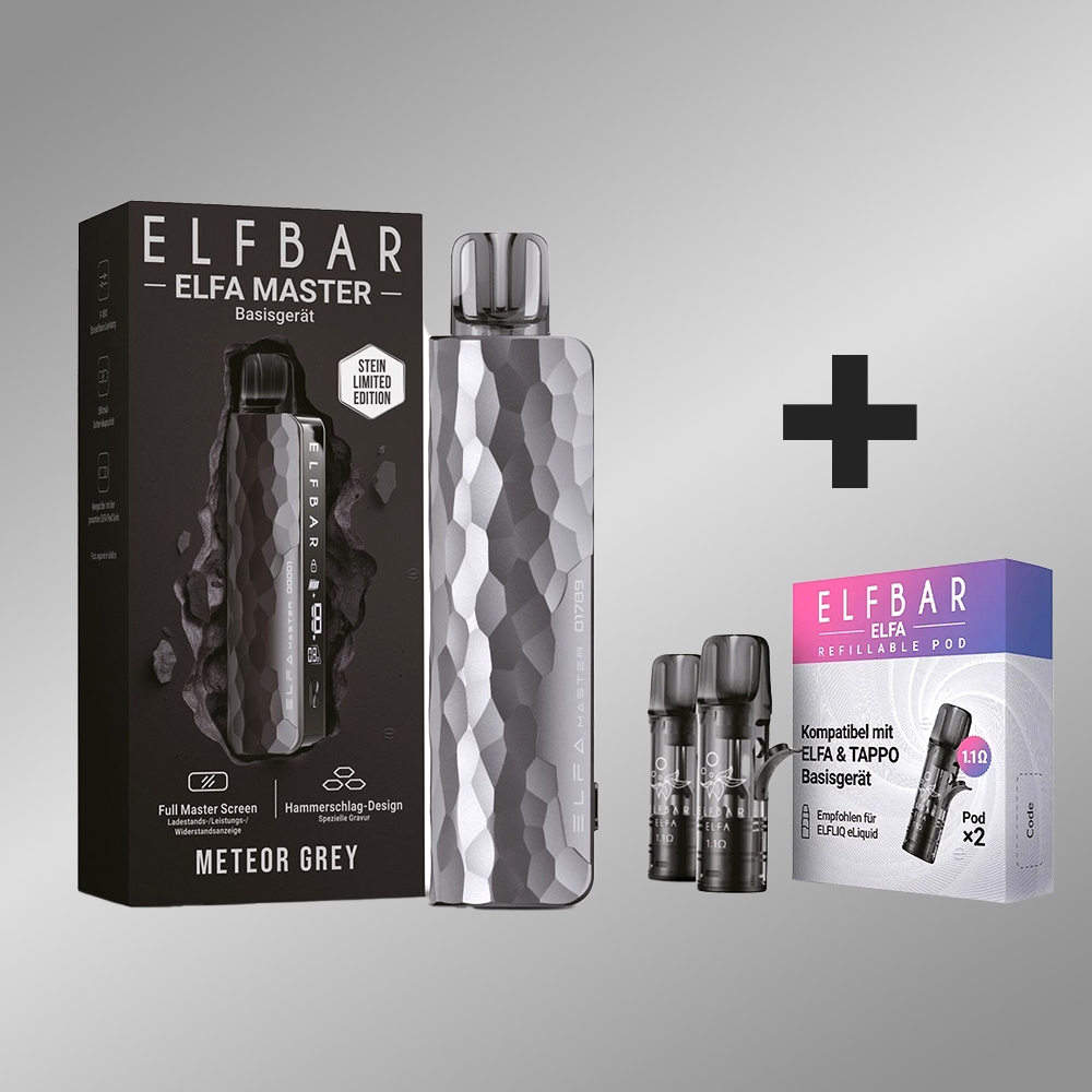Elfbar ELFA Master Basisgerät - Meteor Grey ( Limited Edition ) Bundle