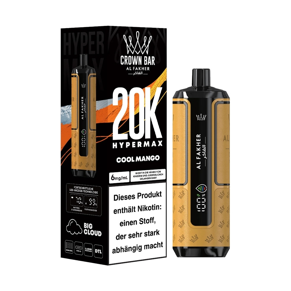 Al Fakher 20K Hypermax - Cool Mango
