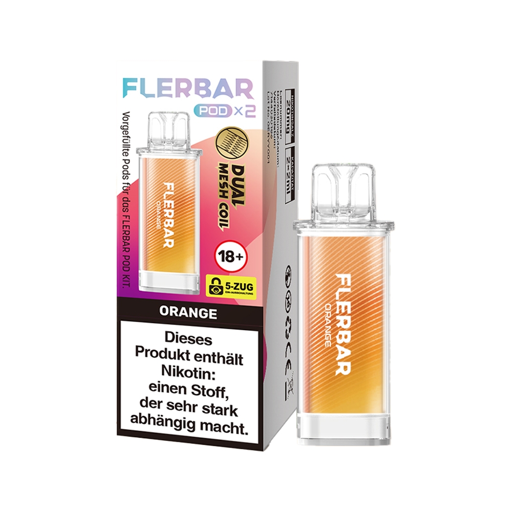 Flerbar POD (2stk) - Orange 20mg