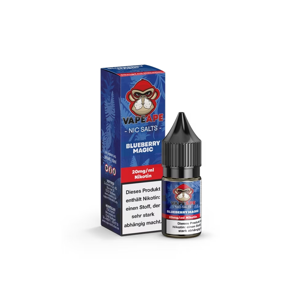 VapeApe Nic Salt Liquid 20mg - Blueberry Magic 