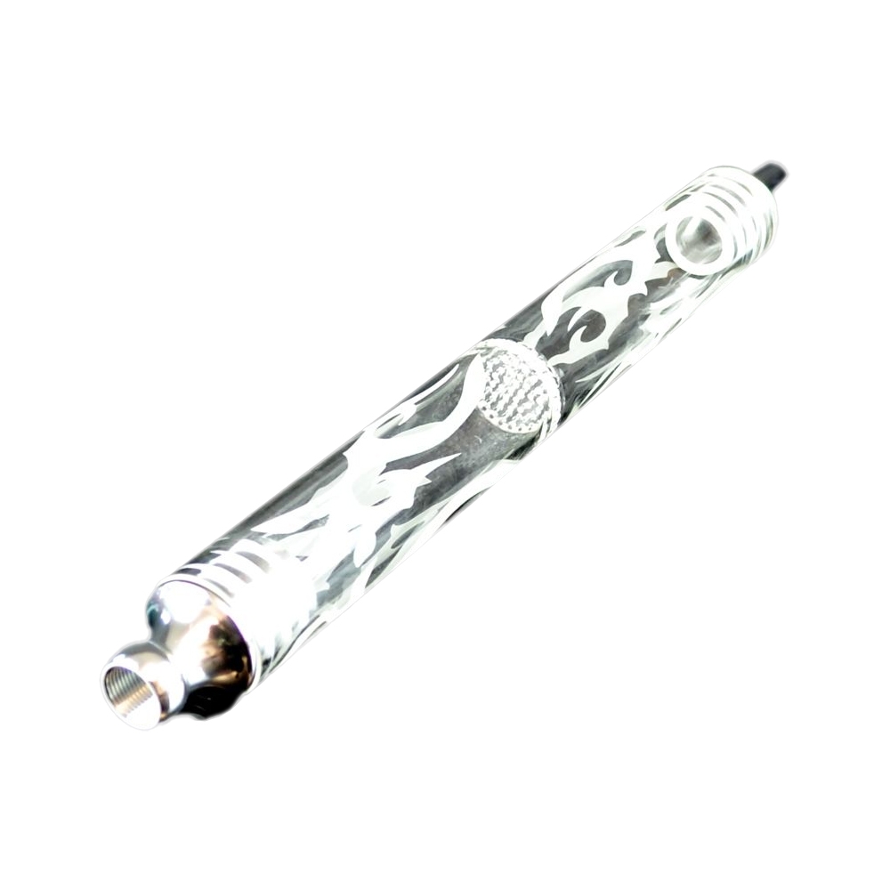 Amy Glasrauchsäule mit Silbernen Adaptern
