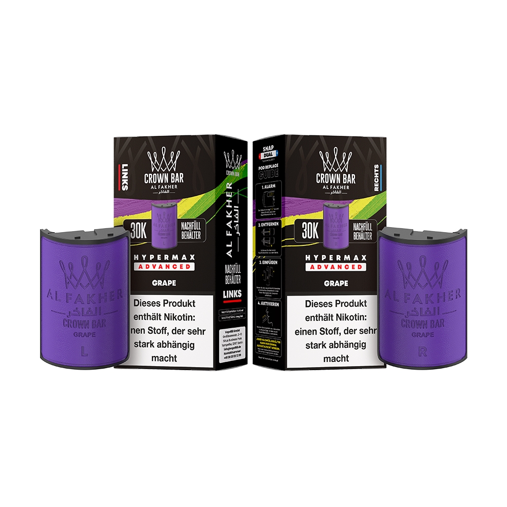 Al Fakher 30K Hypermax Tank Set - Grape