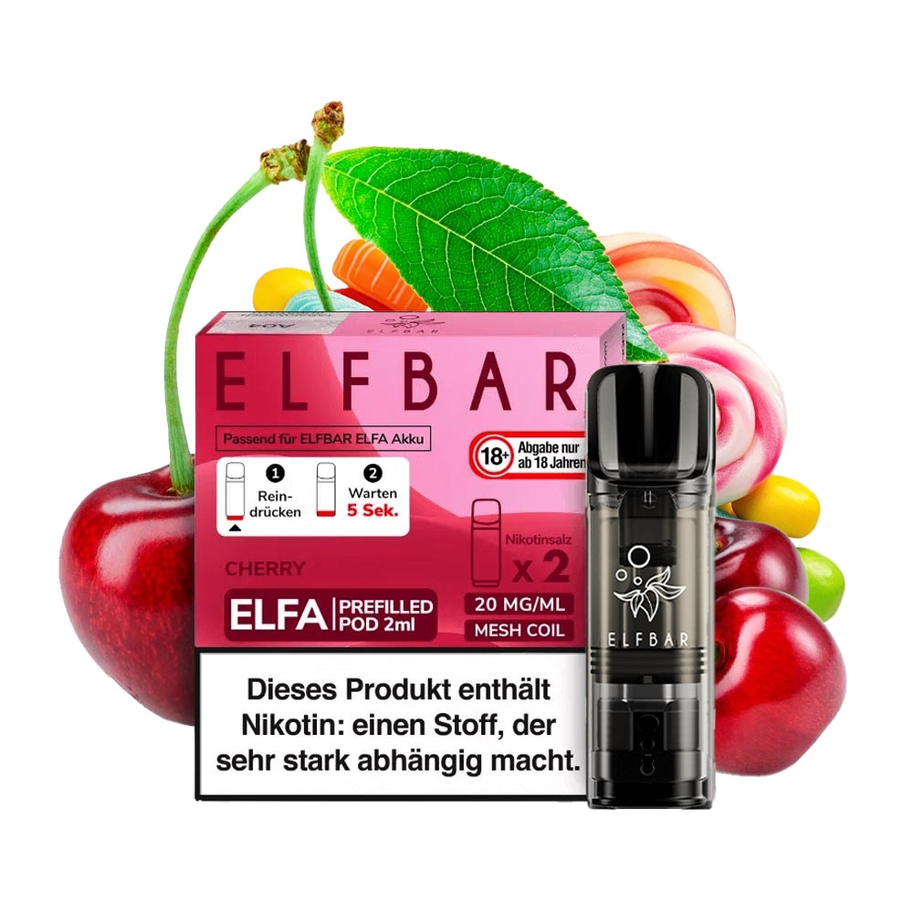 Elfbar ELFA POD (2stk) - Cherry Candy(Cherry) 20mg