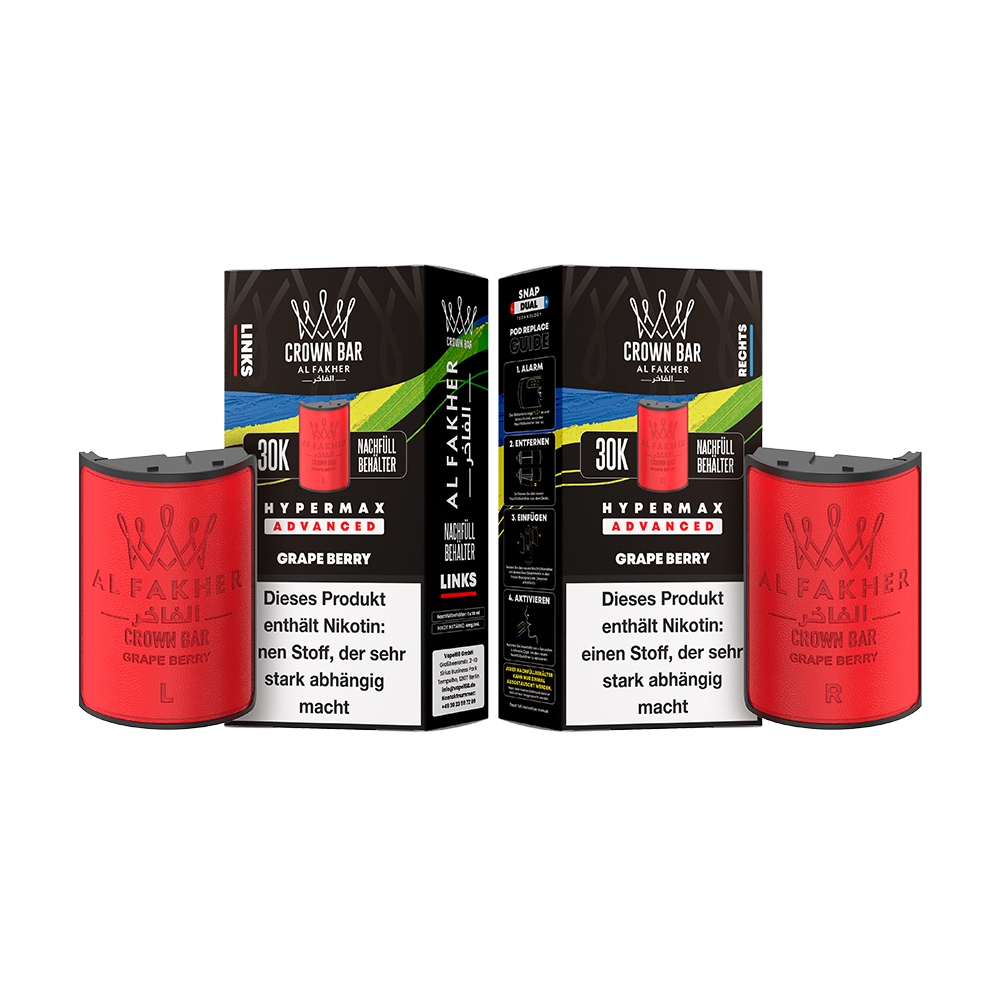 Al Fakher 30K Hypermax Tank Set - Grape Berry