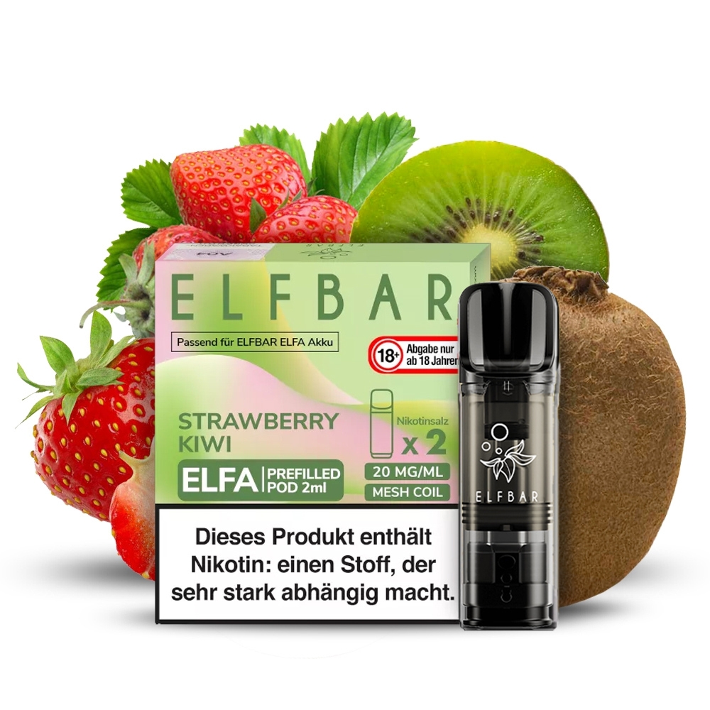 Elfbar ELFA POD (2stk) - Strawberry Kiwi 20mg