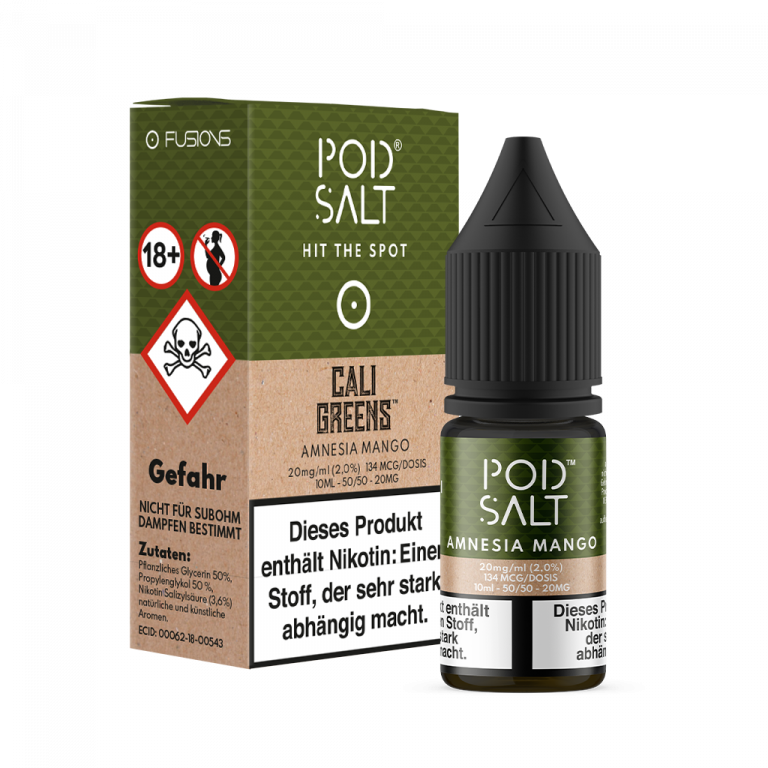 POD SALT Fusion Liquid 11mg - Amnesia Mango