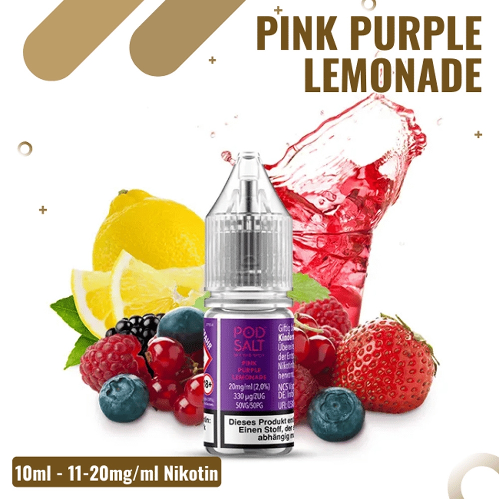 POD SALT XTRA Liquid 10mg - Pink Purple Lemonade