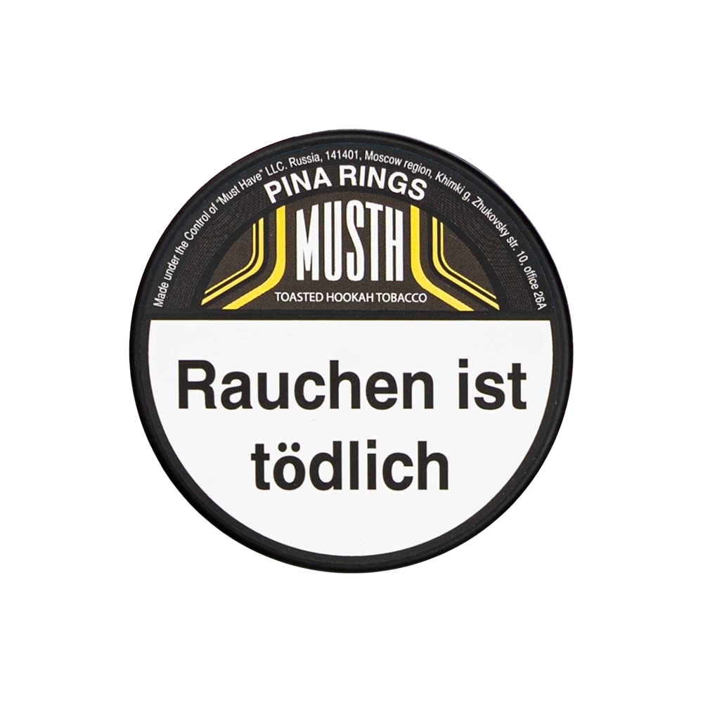 MustH Tobacco 200g - Pina Rings