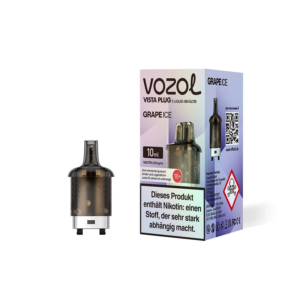 Vozol Vista Plug Pod 10ml - Grape Ice