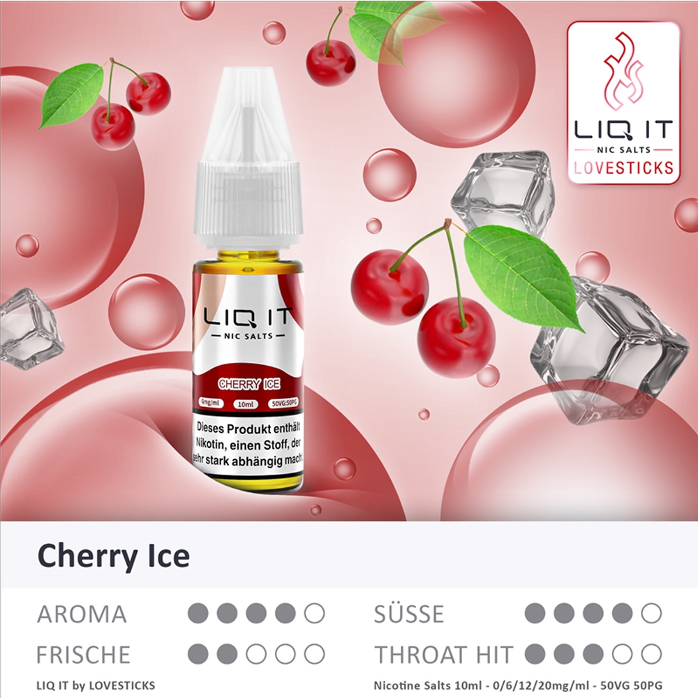 Lovesticks LIQ IT 12mg - Cherry Ice 
