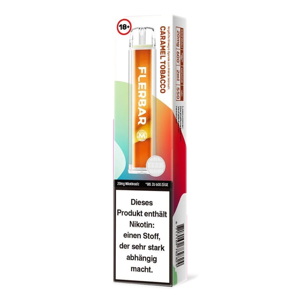 Flerbar M E-Shisha 600 - Caramel Tobacco 20mg