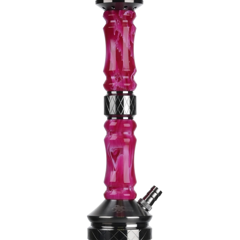 Jookah Shisha Royal Flush - Black Steel/Pink