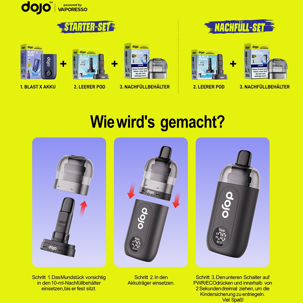 Dojo Blast X  Basisgerät - Schwarz