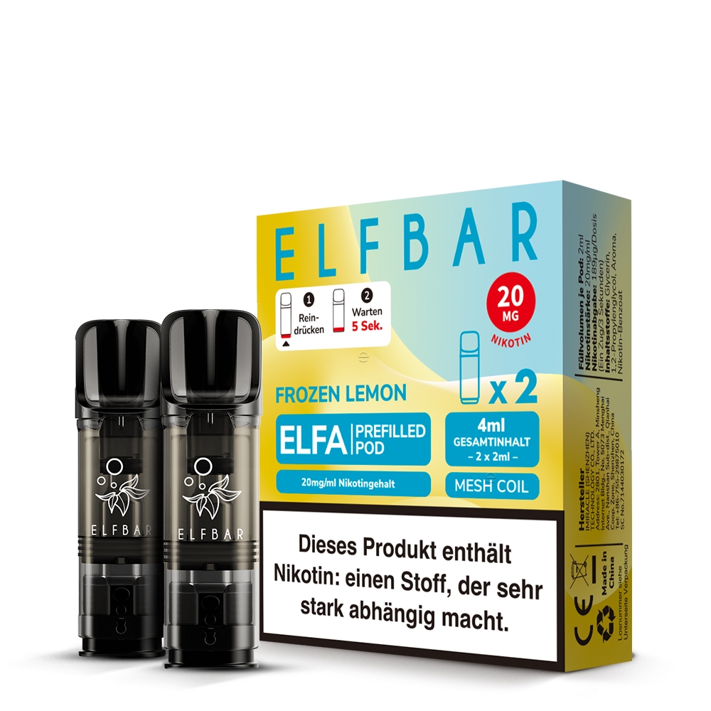 Elfbar ELFA POD 20mg (2stk) - Frozen Lemon