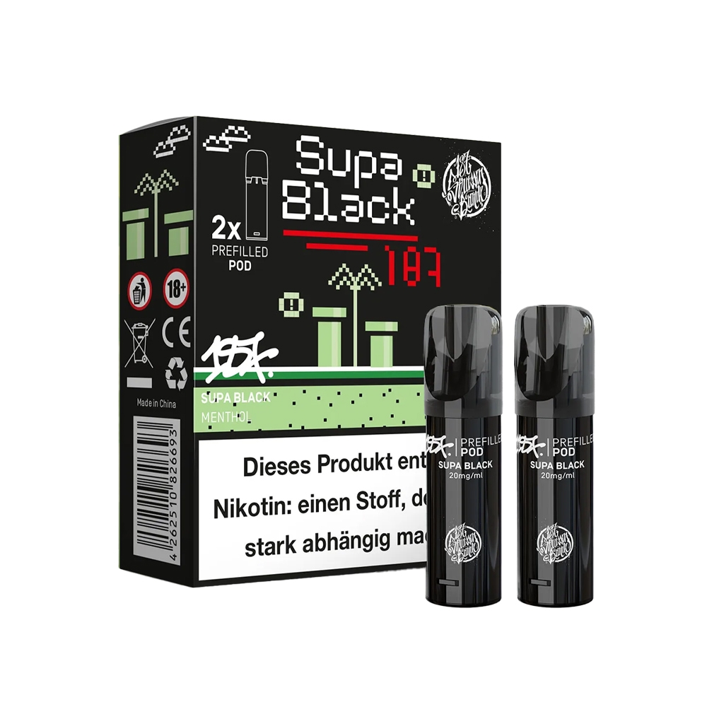 187 Pod (2stk) - Supa Black 20mg