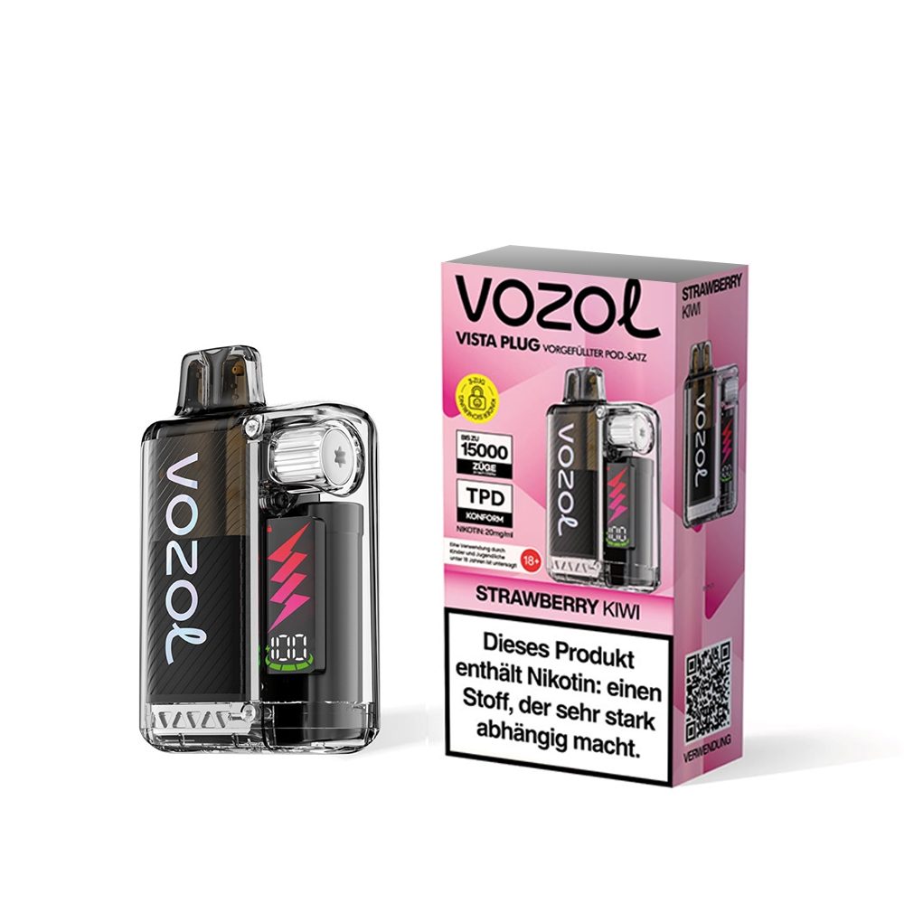 Vozol Vista Plug Starterkit 15000 - Strawberry Kiwi